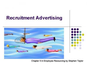 Recruitment Advertising Chapter 9 in Employee Resourcing by