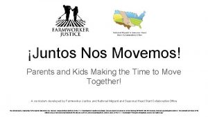 Juntos Nos Movemos Parents and Kids Making the