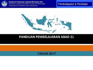 Direktorat Pembinaan Sekolah Menengah Atas Direktorat Jenderal Pendidikan