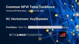 Common NFVI Telco Taskforce Technical F 2 F