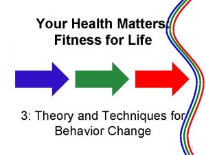 Your Health Matters Fitness for Life 3 Theory