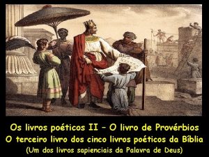 Os livros poticos II O livro de Provrbios