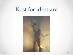 Kost fr idrottare Trningslra 1 Undervisningen i kursen