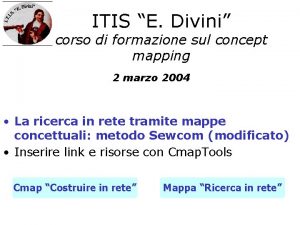 ITIS E Divini corso di formazione sul concept