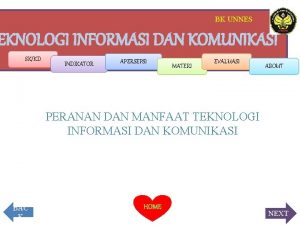 BK UNNES EKNOLOGI INFORMASI DAN KOMUNIKASI SKKD INDIKATOR