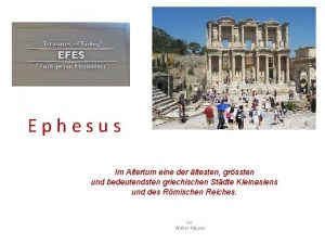 Ephesus Im Altertum eine der ltesten grssten und