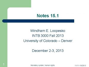 Notes 15 1 Windham E Loopesko INTB 3000