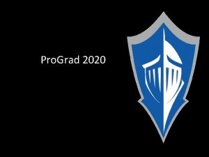 Pro Grad 2020 Pro Grad Board and Committee