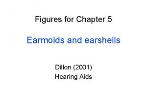 Figures for Chapter 5 Earmolds and earshells Dillon
