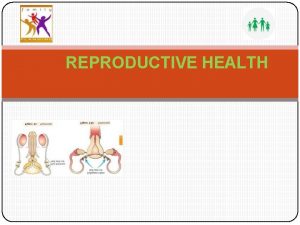 REPRODUCTIVE HEALTH REPRODUCTIVE HEALTH PROBLEM AND STRATERIES The