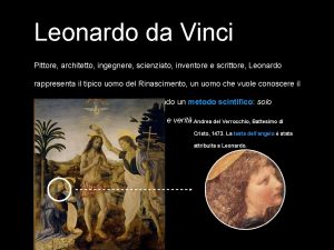 Leonardo da Vinci Pittore architetto ingegnere scienziato inventore