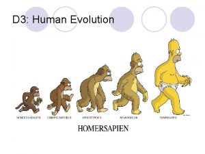 D 3 Human Evolution D 3 Human Evolution