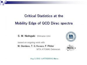 Critical Statistics at the Mobility Edge of QCD