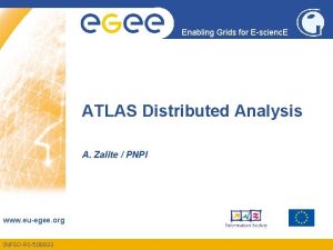 Enabling Grids for Escienc E ATLAS Distributed Analysis