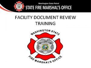 FACILITY DOCUMENT REVIEW TRAINING Overview Top violations 2016