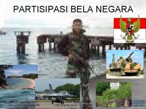 PARTISIPASI BELA NEGARA oleh drs supandi m pd