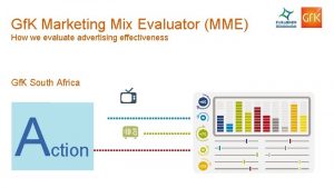 Gf K Marketing Mix Evaluator MME How we