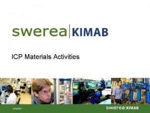 ICP Materials Activities 10222021 ICP Materials 2011 work