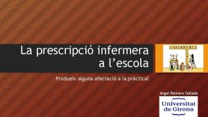 La prescripci infermera a lescola Produeix alguna afectaci