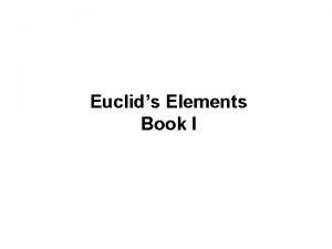 Euclids Elements Book I Definitions I 1 4