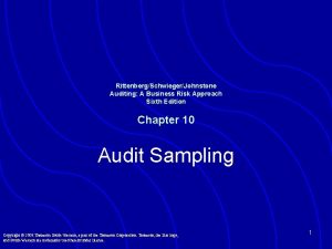 RittenbergSchwiegerJohnstone Auditing A Business Risk Approach Sixth Edition