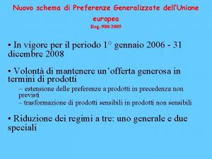 Nuovo schema di Preferenze Generalizzate dellUnione europea Reg