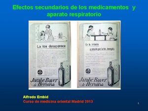 Efectos secundarios de los medicamentos y aparato respiratorio