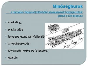 Minsghurok a termelsi folyamat klnbz szakaszainak hozzjrulst jelenti