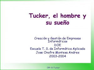 Tucker el hombre y su sueo Creacin y