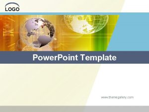 LOGO Power Point Template www themegallery com Contents