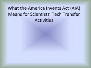 What the America Invents Act AIA Means for