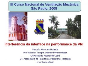 III Curso Nacional de Ventilao Mecnica So Paulo