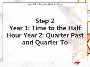 Year 12 Summer Block 1 Time Step 2