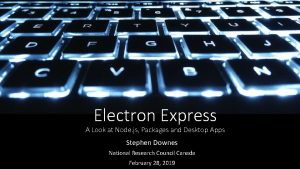 Electron Express A Look at Node js Packages