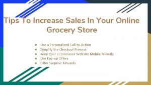 Tips To Increase Sales In Your Online Grocery