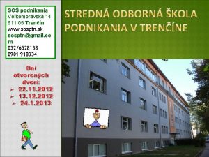 SO podnikania Vekomoravsk 14 911 05 Trenn www