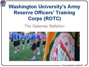 Washington university rotc