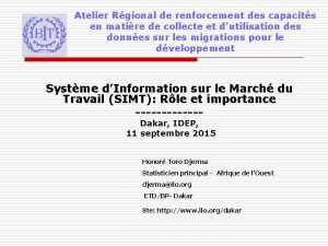 Atelier Rgional de renforcement des capacits en matire