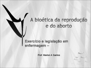 Prof Marlon A Santos PRINCIPAIS EIXOS DA REFLEXO