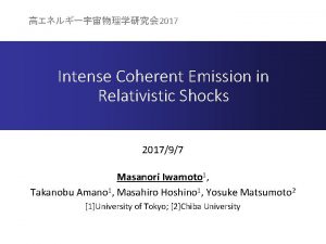 2017 Intense Coherent Emission in Relativistic Shocks 201797