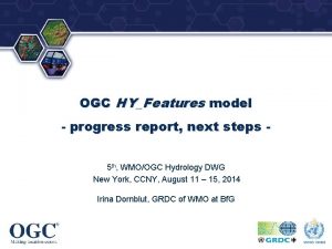 OGC HYFeatures model progress report next steps 5