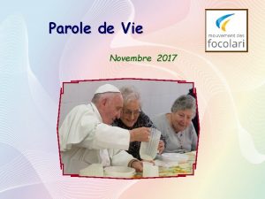 Parole de Vie Novembre 2017 Le plus grand