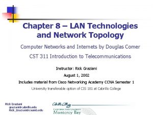 Chapter 8 LAN Technologies and Network Topology Computer