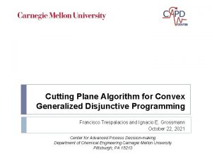 Cutting Plane Algorithm for Convex Generalized Disjunctive Programming