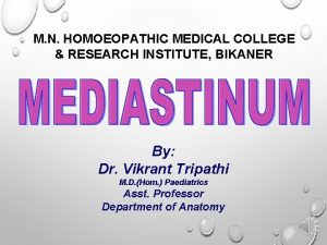 M N HOMOEOPATHIC MEDICAL COLLEGE RESEARCH INSTITUTE BIKANER