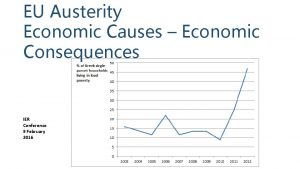 EU Austerity Economic Causes Economic Consequences IER Conference