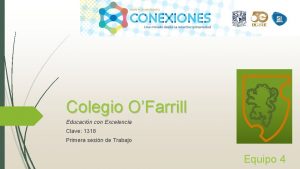 Colegio OFarrill Educacin con Excelencia Clave 1318 Primera