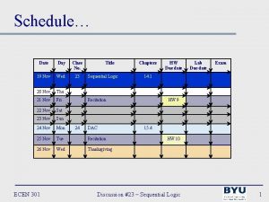 Schedule Date Day Class No 19 Nov Wed