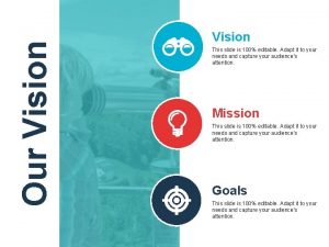 Our Vision This slide is 100 editable Adapt