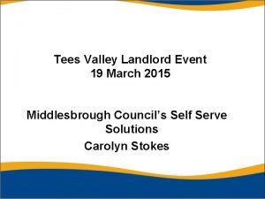 Tees Valley Landlord Event 19 March 2015 Middlesbrough